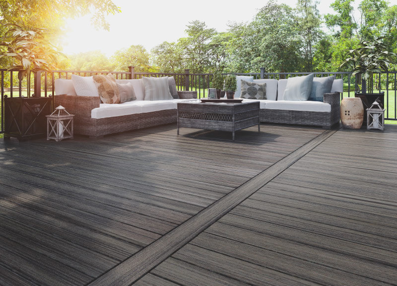 Vista WPC Decking Seating Area Outdoors