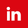 LinkedIn logo on red